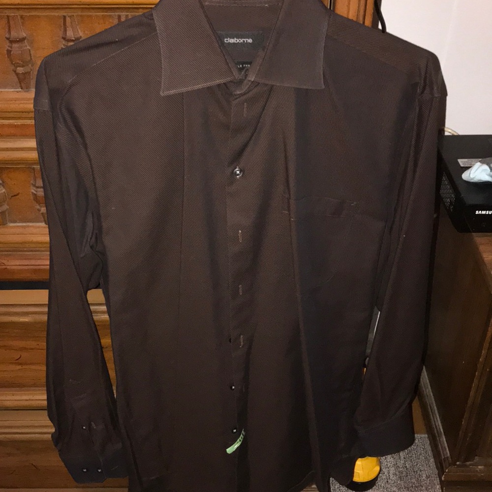 Brown dress shirt
